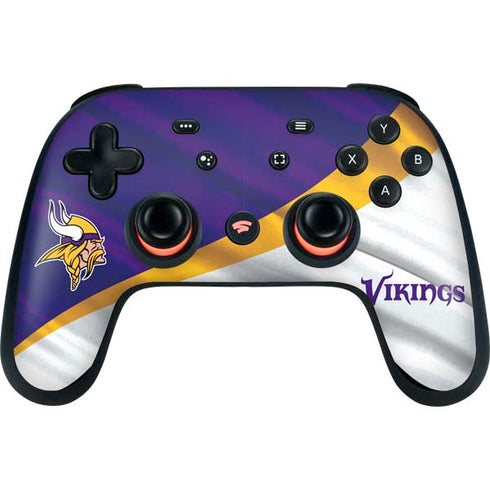 NFL Minnesota Vikings Google Stadia Controller Skin